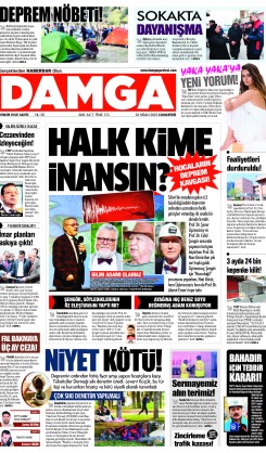 DAMGA 26 Nisan 2025 Cumartesi Sayfaları