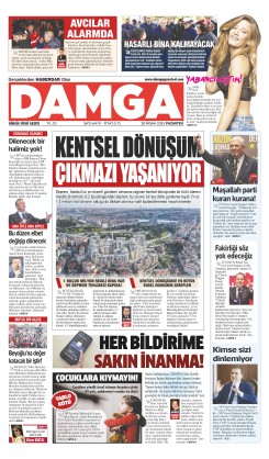 DAMGA 28 Nisan 2025 Pazartesi Sayfaları