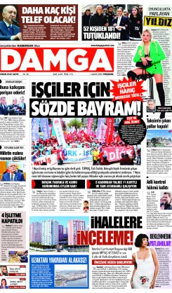 DAMGA 1 Mayıs 2025 Perşembe Sayfaları
