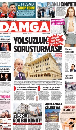 DAMGA 9 Mayıs 2025 Cuma Sayfaları