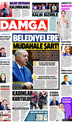 DAMGA 15 Mayıs 2025 Perşembe Sayfaları