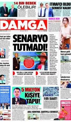 DAMGA 22 Mayıs 2025 Perşembe Sayfaları