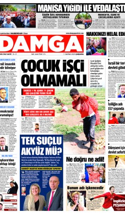 DAMGA 11 Haziran 2025 Çarşamba Sayfaları
