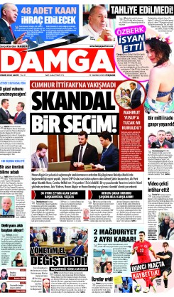 DAMGA 12 Haziran 2025 Perşembe Sayfaları
