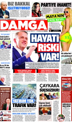 DAMGA 19 Haziran 2025 Perşembe Sayfaları