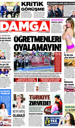 DAMGA 26 Haziran 2025 Perşembe Sayfaları