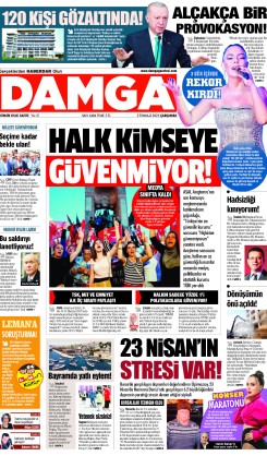 DAMGA 2 Temmuz 2025 Çarşamba Sayfaları