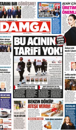 DAMGA 8 Temmuz 2025 Salı Sayfaları