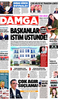 DAMGA 11 Temmuz 2025 Cuma Sayfaları