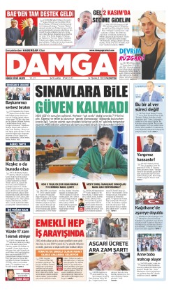 DAMGA 14 Temmuz 2025 Pazartesi Sayfaları