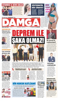 DAMGA 17 Temmuz 2025 Perşembe Sayfaları