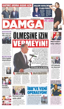 DAMGA 19 Temmuz 2025 Cumartesi Sayfaları