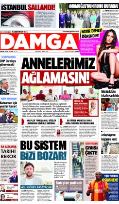 DAMGA 1 Ağustos 2025 Cuma Sayfaları