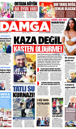 DAMGA 2 Ağustos 2025 Cumartesi Sayfaları