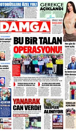 DAMGA 5 Ağustos 2025 Salı Sayfaları