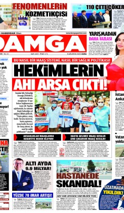 DAMGA 8 Ağustos 2025 Cuma Sayfaları