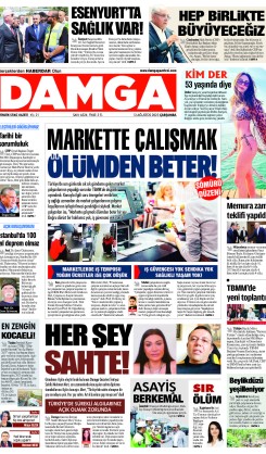 DAMGA 13 Ağustos 2025 Çarşamba Sayfaları