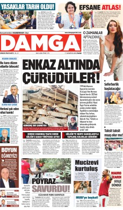 DAMGA 17 Ağustos Pazar Sayfaları