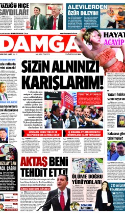 DAMGA 19 Ağustos Salı Sayfaları