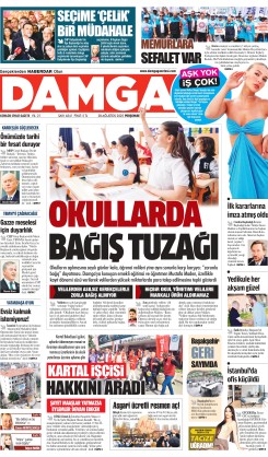 DAMGA 28 Ağustos Perşembe Sayfaları