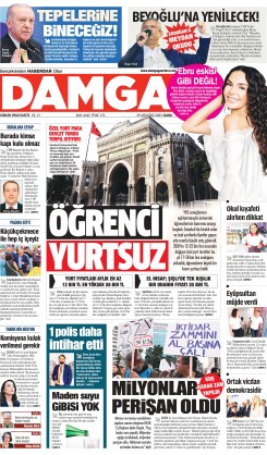 DAMGA 29 Ağustos Cuma Sayfaları