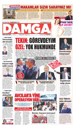 DAMGA 4 Eylül Perşembe Sayfaları