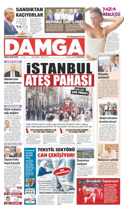DAMGA 6 Eylül Cumartesi Sayfaları