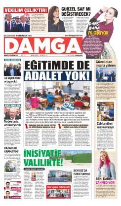 DAMGA 11 Eylül Perşembe Sayfaları