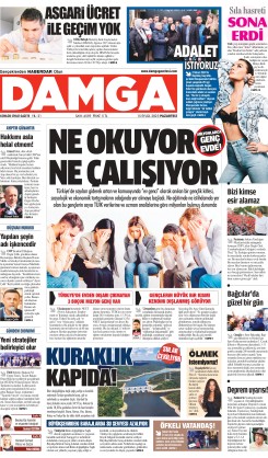DAMGA 15 Eylül Pazartesi Sayfaları