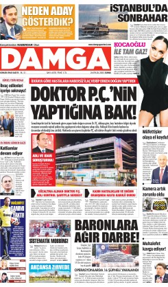 DAMGA 26 Eylül Cuma Sayfaları