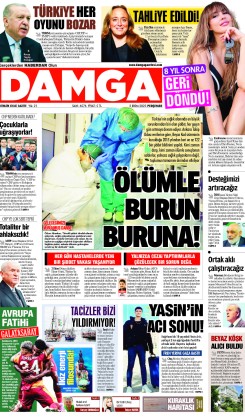 DAMGA 2 Ekim Perşembe Sayfaları