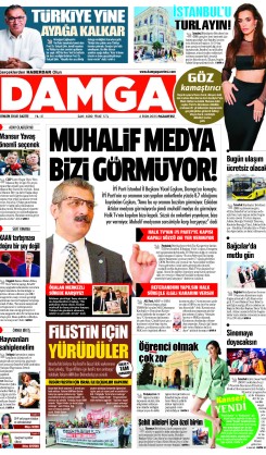 DAMGA 6 Ekim Pazartesi Sayfaları