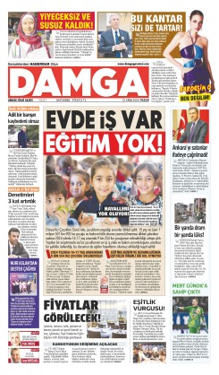 DAMGA 12 Ekim Pazar Sayfaları