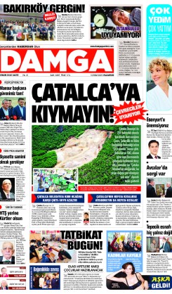 DAMGA 13 Ekim Pazartesi Sayfaları