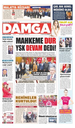 DAMGA 19 Ekim Pazar Sayfaları