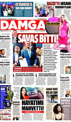 DAMGA 25 Ekim Cumartesi Sayfaları