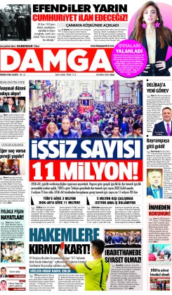 DAMGA 28 Ekim Salı Sayfaları