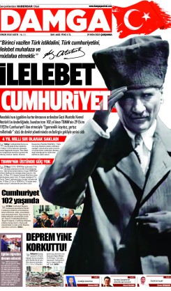 DAMGA 29 Ekim Çarşamba Sayfaları