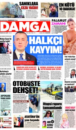DAMGA 1 Kasım Cumartesi Sayfaları