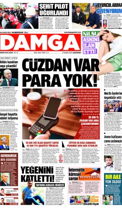 DAMGA 19 Kasım Çarşamba Sayfaları