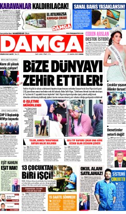 DAMGA 21 Kasım Cuma Sayfaları