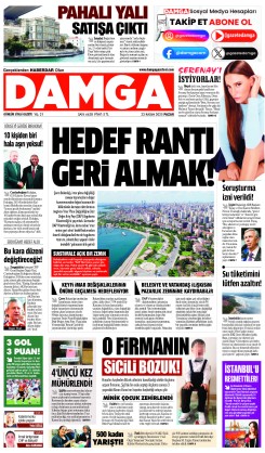DAMGA 23 Kasım Pazar Sayfaları