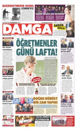 DAMGA 24 Kasım Pazartesi Sayfaları