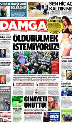 DAMGA 26 Kasım Çarşamba Sayfaları