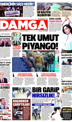 DAMGA 30  Kasım Pazar Sayfaları