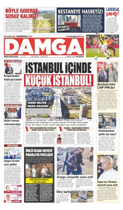 DAMGA 1 Aralık Pazartesi Sayfaları