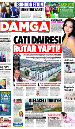 DAMGA 3 Aralık Çarşamba Sayfaları