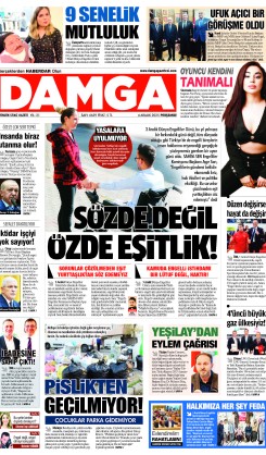 DAMGA 4 Aralık Perşembe Sayfaları