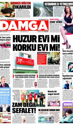 DAMGA 18 Aralık Perşembe Sayfaları
