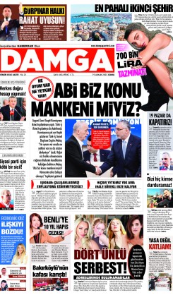 DAMGA 19 Aralık Cuma Sayfaları
